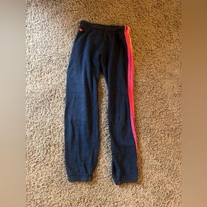 Aviator nation 5 stripe sweat pants